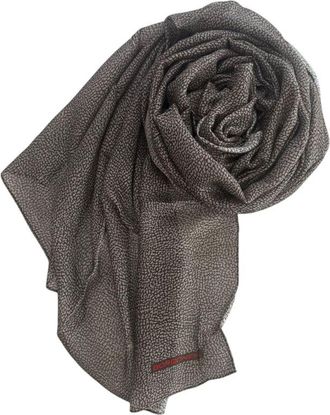 Borbonese Grey Modal Women Womens Scarf