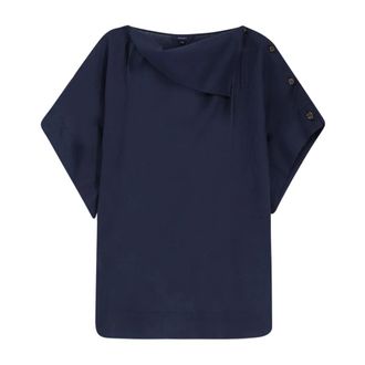 SOEUR Issa Blouse - Dames - T-shirts - Blauw - 2XS - Katoen - Tops
