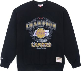 Mitchell & Ness x NBA Golden State Warriors 17 Times Champion Sweatshirt Black MNJYFWHD23093006