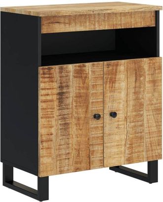 vidaXL Sideboard with 2 Doors 60x33x75 cm Solid Wood Mango Vidaxl