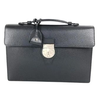Gucci Pre-owned 295256 Briefcase Handbag - Heren - Vintage Handtas - Zwart - ONE Size - Leer - Vintage