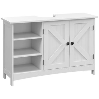 Kleankin Armario de ba&ntilde;o 90x30x60 cm blanco