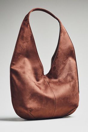 Anthropologie JW PEI Dara Faux Suede Slouchy Bag