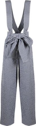 Kenzo Knoop Broek Strap - Dames - Jumpsuits - Zwart - S - Katoen - Jumpsuits & Playsuits