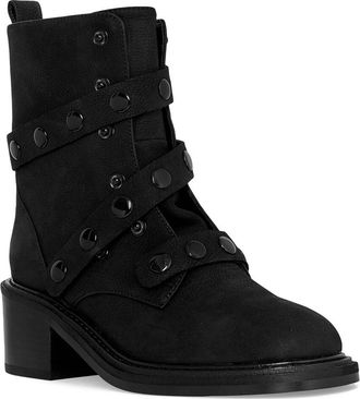 Rebecca Minkoff Snap Leather Combat Bootie