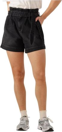 Catwalk Junkie Korte Broeken, Dames, Zwart, S, Denim, Zwarte Denim Comfort Taille Shorts