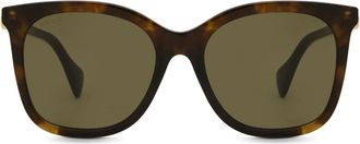 Gucci GG1071S 002 Womens Sunglasses Tortoiseshell Size 55 - Free RX Lenses - Free RX Lenses