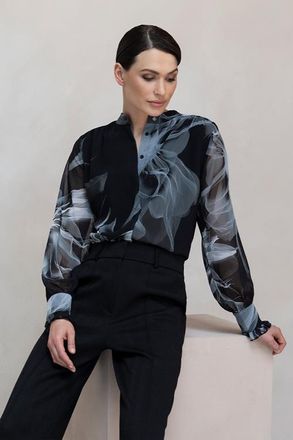 Mart Visser Caylee Print Blouse Zwart / Wit