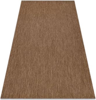 RugsX Rugsx - Carpet flat 48663/870 sisal - brown plain brown 160x230 cm