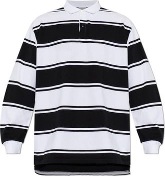 Balenciaga Lange Mouwen Polo - Heren - Polos - Wit - S - Katoen - Tops