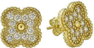 Belpearl Belpearl Silver 13Mm Cz Earrings