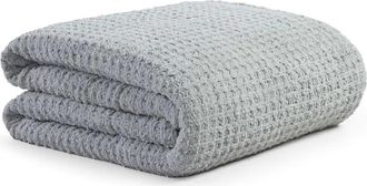 Sunday Citizen Snug Waffle Comforter in Cloud Grey at Nordstrom, Size Queen