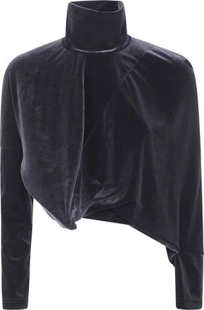 Junya Watanabe Asymmetrische coltrui - Dames - Coltruien - Zwart - S - Truien & Vesten