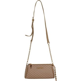 Bebe Adela Monogram Crossbody Bag in Beige at Nordstrom Rack