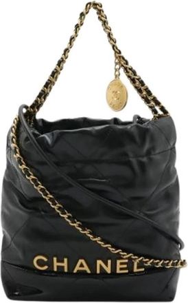 Chanel Pre-owned Bucket Bag - Dames - Vintage Tas - Zwart - ONE Size - Leer - Vintage