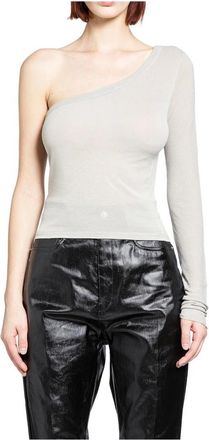 Rick Owens Dames, Tops, Grijs, Maat: M Zijde