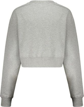Balmain Womens Gray Cotton Sweatshirt Clothing