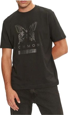 John Richmond Garon T-shirt - Heren - T-shirts - Zwart - S - Katoen - Tops