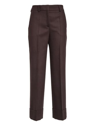 Incotex Arlys cuffed-hem tailored trousers - Brown