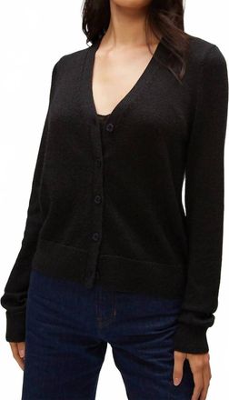Michael Stars Metallic Cardigan In Black