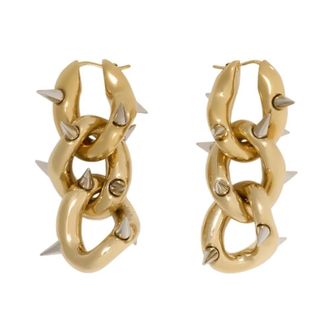 Acne Studios Hoepeloorbellen - Dames - Oorbellen - Geel - ONE Size - Accessoires
