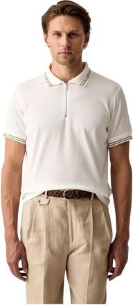 Karl Lagerfeld Polo Shirt - Heren - Polos - Beige - M - Katoen - Tops