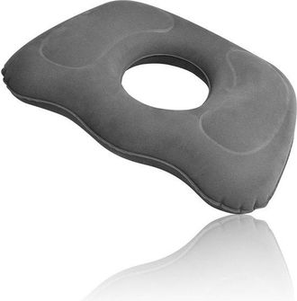 OEM Coj&iacute;n Inflable Con Forma De Donut - Coj&iacute;n Ergon&oacute;mico Anular - Gris - Pvc