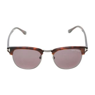 Tom Ford Henry Zonnebril - Heren - Accessoires - Bruin - Maat: 53 MM