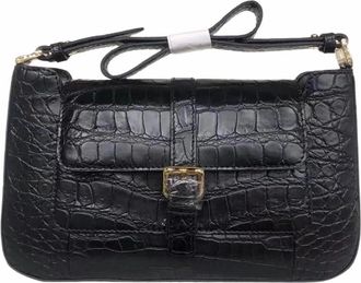 Generic tote handbag for women Exotic Genuine Crocodile Skin Womens Flap Purse Lady Underarm Bag Authentic Alligator Leather Female Single Shoulder Bag