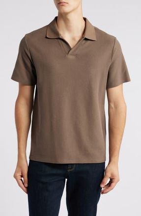 Frame Denim Jacquard Polo in Soft Mocha at Nordstrom Rack, Size Xx-Large