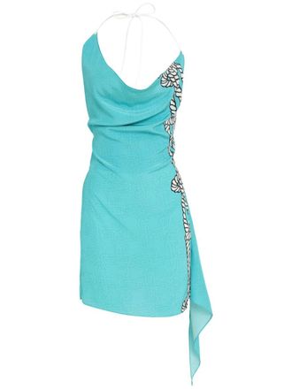 Amir Slama Jurk met grafische print - Blauw