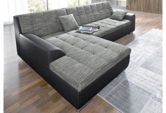 Domo Collection Ecksofa »Treviso viele Bezüge, auch in Cord, L-Form, B/T/H: 267/80/83 cm« wahlweise mit Bettfunktion, incl. Zierkissen, hochwertige Steppung
