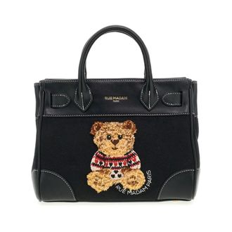 Rue Madam Marvin Love Mini Tote - Dames - Tassen - Zwart - Maat: ONE Size Leer