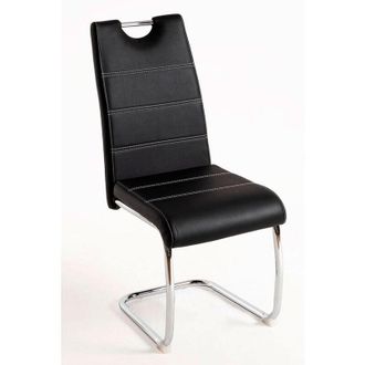 Regalos Miguel Sillas Comedor - Silla Hallen Polipiel - Negro