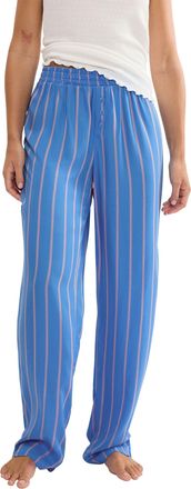 Triumph Pyjamahose TRIUMPH Mix & Match Trousers Viscose 01, Damen, Gr. 36, N-Gr, blau combination, Web, Obermaterial: 100% Viskose, bequem lang, Hosen Pyjamah