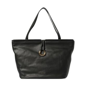 Coccinelle Tote Bags, female, Black, Size: ONE SIZE Leather Tote Bag