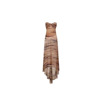 Elisabetta Franchi Gowns, female, Beige, Size: S Mermaid Gown
