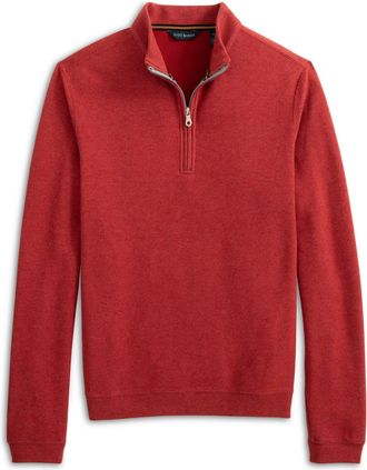Scott Barber Stretch Heather Performance Fleece, Brick