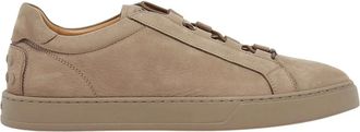 Tod's Schoenen, Heren, Beige, 40 EU, Leer, Nubuck Low-top Sneakers