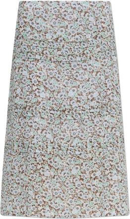 Tory Burch Viscose Pliss&eacute; Rok - Dames - Midirokken - Veelkleurig - S - Polyester - Rokken