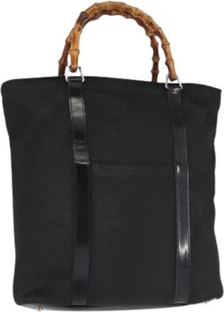 Gucci Pre-owned Nylon Tote Bag - Dames - Vintage Shopper - Zwart - ONE Size - Nylon - Vintage