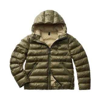 Blauer Jassen, Heren, Groen, M, Nylon, Groene Geruite Nylon Jas