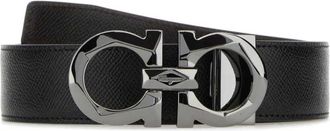 Ferragamo Double Adjus Belt - male - Ferragamo - Belts - Black - 105 CM - Accessories