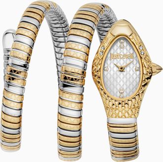 Just Cavalli Womens Snake 316L Stainless Steel Watch - Silver & Gold - One Size