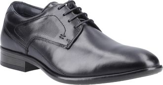 Pod Carl Leren Heren Zwarte Veterschoenen