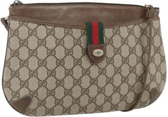 Gucci Pre-owned Cross Body Bags, female, Beige, Size: ONE SIZE Pre-owned Plastic Cross Body Bag