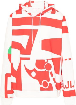 Walter Van Beirendonck Dawleetoo cotton hoodie - men - Cotton - S - White