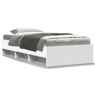 Berkfield Home Bed Frame without Mattress White 90x190 cm Single Engineered Wood