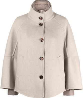Moorer Lenie-Czi double-layer jacket - women - Polyester - 36 - Neutrals