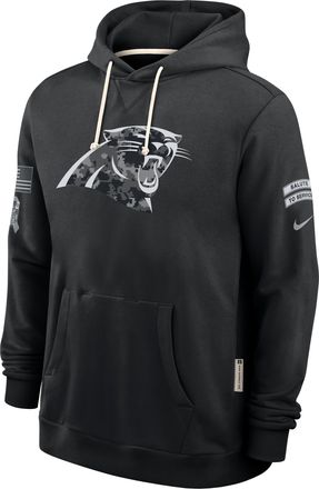 Nike Carolina Panthers Salute to Service Sideline Nike Mens Dri-FIT NFL Pullover Hoodie in Black | 03AZ00AA25-CYB